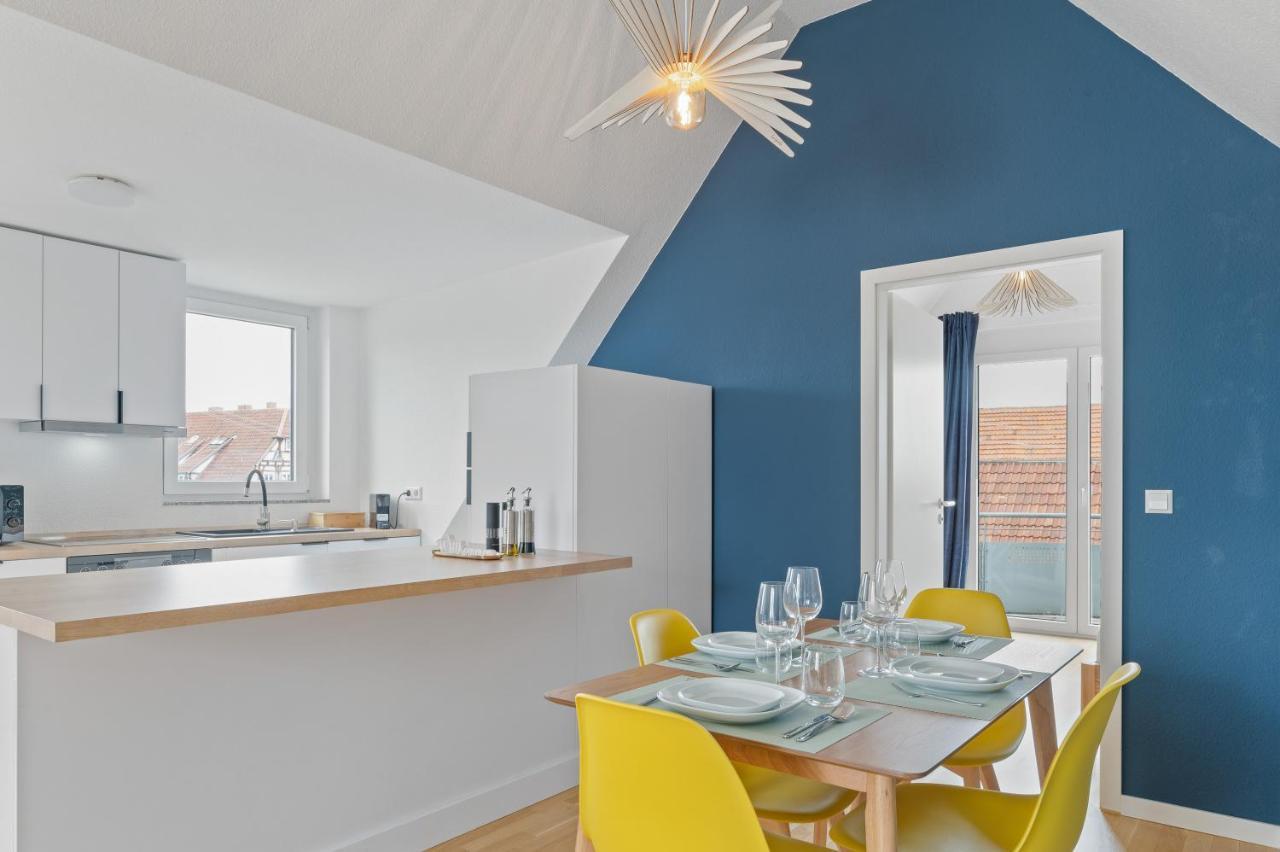 Design-Apartment - Kueche - Balkon - Tiefgarage Лайнфельден-Эхтердинген Экстерьер фото