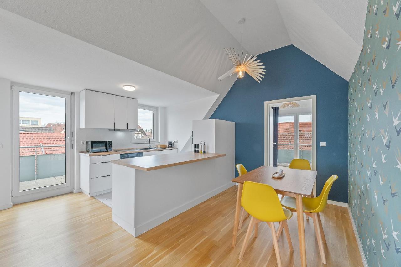 Design-Apartment - Kueche - Balkon - Tiefgarage Лайнфельден-Эхтердинген Экстерьер фото